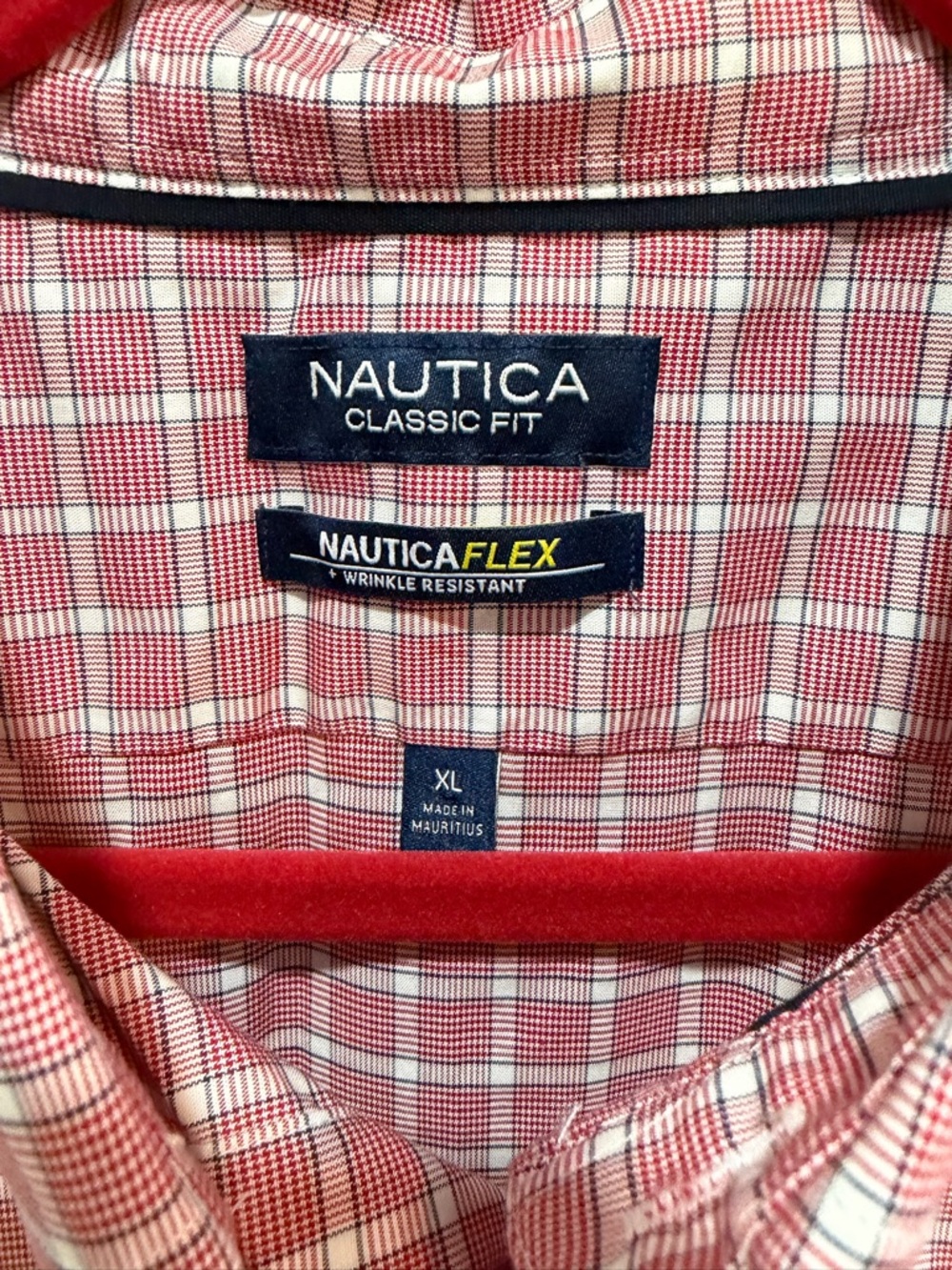 Nautica Pink Grid Button-Down Shirt - Picture 7 of 9